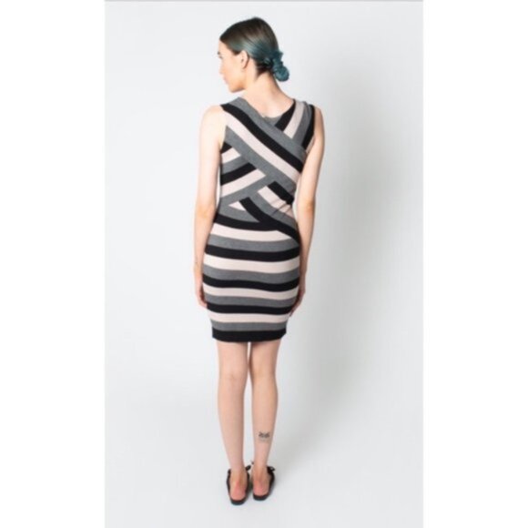 Ted Baker London Caligo Striped Bodycon Dress Size 2 - Picture 7 of 13